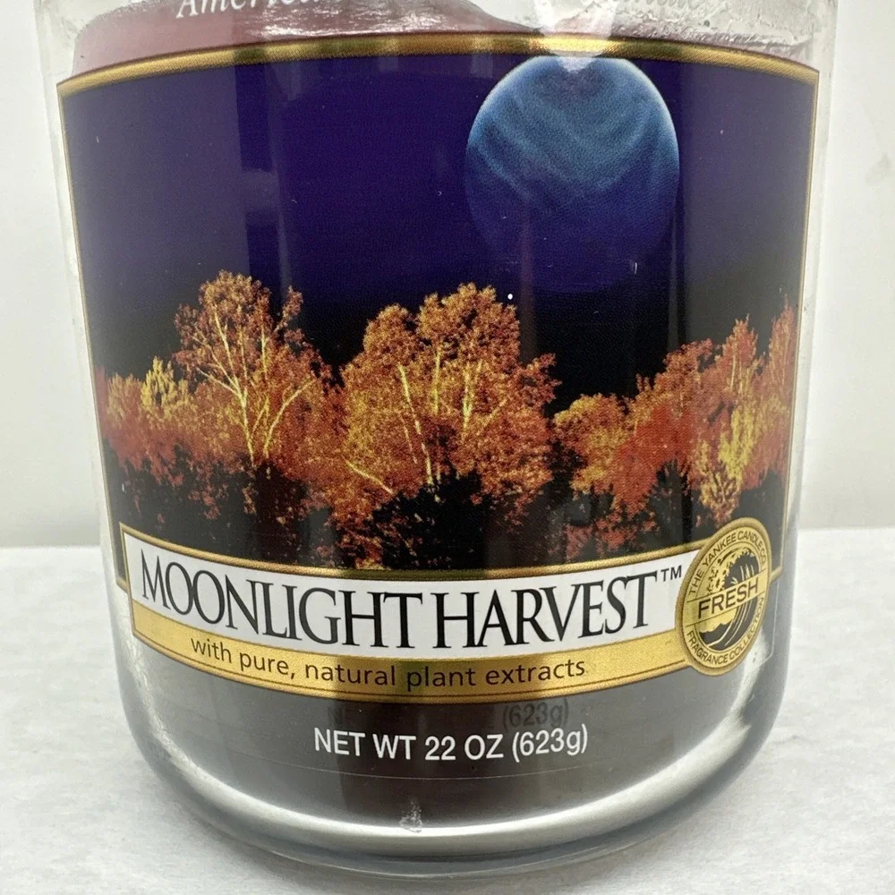 Yankee Candle Retired MOONLIGHT HARVEST Original Large 22 oz Jar Discontinued